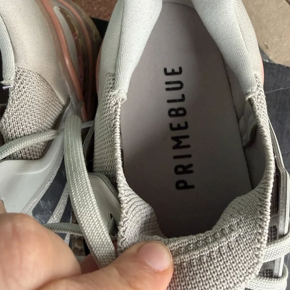 Size 11 - Adidas Ultraboost 20 Metal Grey Signal Coral